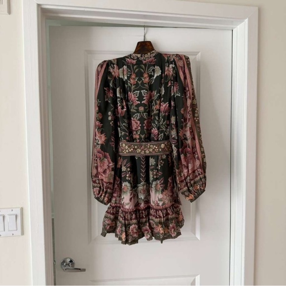 Farm Rio Green Flowering Garden Mini Dress - Picture 8 of 8